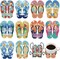 10-Piece Summer Beach Diamond Art Coaster Set – Slippers, Tropical Hawaiian, Ocean, Flamingo & Starfish Diamond Painting Coasters, Fun DIY Craft Kit for Beginners and Adults